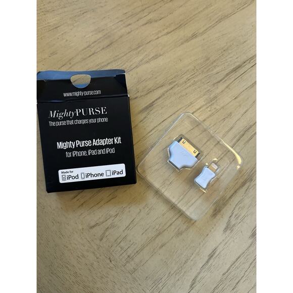 New ipod ipad Purse Adapter Kit iPhone iPod iPad 30 pin Micro USB Mighty purse - Picture 2 of 3